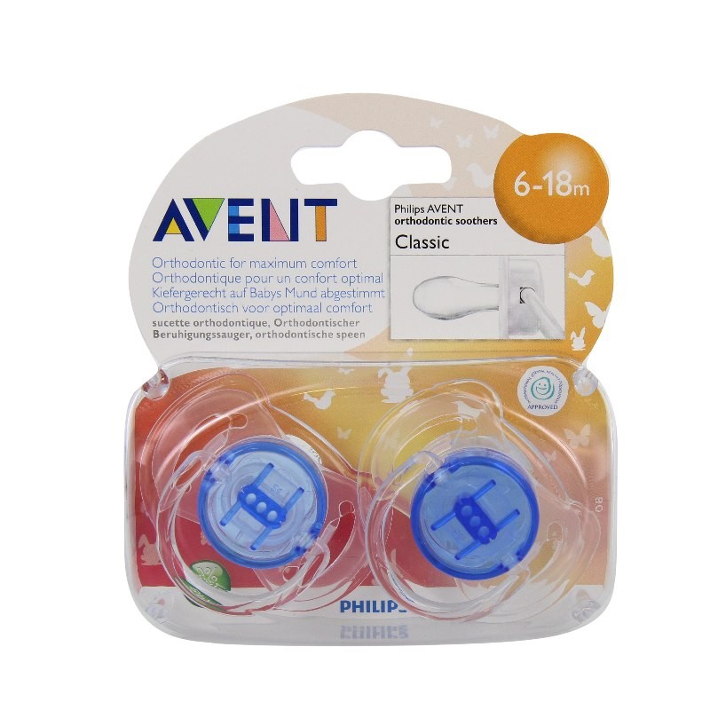 Sucettes AVENT silicone DRAGON 6-18mois x2